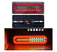 Rear Tail Lamp 2piece LED Tail Lights Trailer Rear Flashlight 12V 24V Truck Running Turn Signal Brake Reverse Lamp Tractor Taillights light cover(2X 12V-24V 33cm)