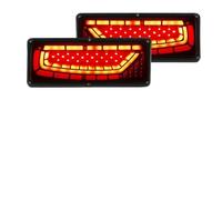 Rear Tail Lamp 2piece Trailer Truck Caravan Boat Car Led Rear Stop Tail Light 12V/24V Waterproof Flow Steering Brake Reversing Traffic Fog Lamp light cover