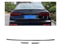 Rear Tail Lamp Car Through Taillights For Q5L Q7 A4L A6L 2019-2024 Through-flow Flashing Taillight Dynamic Streamer LED Decorative Light light cover(6L 19-24 Blcak)