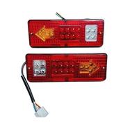 Rear Tail Light 2X 12-72V 17 LED Taillight Trailer Truck Stop Rear Tail Light Car Signal Lamp Lorries Boat Caution Reversing Fog Light Bulb Tail Light(2PIECE 48V-60V)