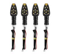 Rear Tail Light 4Pcs Motorcycle Turn Signal Light 12V Professional LED Amber Turning Indicator Universal Mini Front Rear Lamp