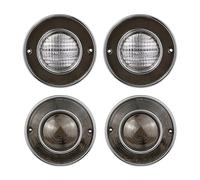 Rear Tail Light 4Pcs Tail Lights For Corvette C3 1975-1979 Light Assembly Backup/Reverse Cover Without Bulb Trailer Tail Lights Led(4Pcs Smoke)