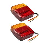 Rear Tail Light Assembly 1/2Piece Rear Tail Lights Brake Stop Car Truck LED 12V Lamp Waterproof Tailight Warning Parts For Trailer Rear Lights(2Piece)