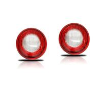 Rear Tail Light Car Rear Backup Reverse Light & Upper Tail ABS Housings Kit For Chevy For HHR 2006-2011 No Bulb/Socket Led Rear Tail(Red Backup Light Housing)