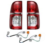 Rear Tail Light For Toyota For Hilux 2005-2015 Pair Left&Right Tail Light Assembly With Wires Rear Taillight Warning Light Reversing Light Tail Light Assembly