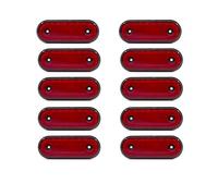 Rear Tail Light Lamp Lenses 10pcs 24V LED Side Marker Light External Warning Lamp Indicator Tail Yellow White Red Trailer Truck Lorry Tractor(10pcs Red)