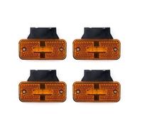 Rear Tail Light Lamp Lenses 4x/6x/8x/10x 12V 24V Car External LED Side Marker Warning Light Clearance Signal For Trailer Truck Lorry RV Yellow White Red(4pcs yellow)