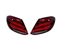 Rear Tail Light Lamp Lenses For Mercedes E-Class W213 2016-2020 modified For Maybach S-Class three-pole DRL rear tailligh Automotive LED taillight assembly(Red L and R)