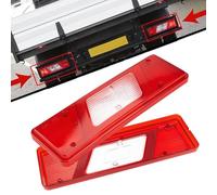 Rear Tail Light Lamp Lenses Pair (Right & Left) - Compatible with Ford Transit Mk8 Tipper/Pick-up 2014 Onwards BK3113293AA, BK3113292AA, 1831334, 1831256, Direct Fit Replacement