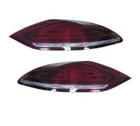Rear Tail Light LED Taillights For Panamera 970.1 2010 2011 2012 2013 Upgrade 2022 Turn Signal Rear Tail Lights Dynamic Flowing DRL (Black)(Red)