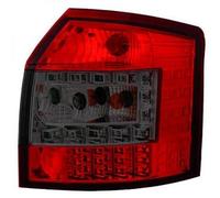 Rear Tail Lights Pair Set LED Clear Red Black For Audi A4 Saloon 8E 00-04