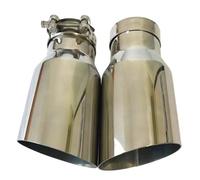 Rear Tail Throat 1pc Stainless Steel Universal Automobile Exhaust Pipe Muffler Car Accessorie(76MM IN -101MM OUT)