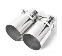 Rear Tail Throat 1pc Stainless Steel Universal Exhaust System End Pipe Single Straight Muffler Tip(ID 51 OD 89 MM)