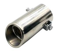 Rear Tail Throat Auto Parts Exhaust Pipe Tip Car Steel Stainless Muffler Tail Tube(Bevel)
