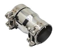 Rear Tail Throat Car Accessories Universal Stainless Steel Exhaust Pipe Reducer Adapter Muffler Pipeline(I.D 51MM-48MM)