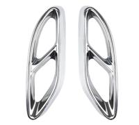 Rear Tail Throat Stainless Car Tail Throat Exhaust Tip Cover For Mercedes For Benz C E B A Class GLC W205 W213 W176 W246(SILVER)