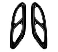 Rear Tail Throat Stainless Car Tail Throat Exhaust Tip Cover For Mercedes For Benz C E B A Class GLC W205 W213 W176 W246(Black)