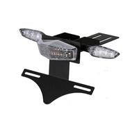 Rear Tail Tidy LED Tail Light Turn Signal Indicator Compatible with Light Bee Segway License Plate Holder Bracket Electric motorbike Ebike (Clear-Clear)