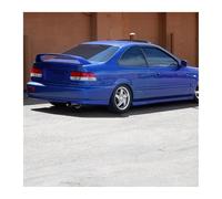 Rear Tail Wing For Civic 2DR EM Type R 1996 1997 1998 1999 2000 Rear Trunk Spoiler With LED Brake Light Spoilers Spoiler Lip(Blue)