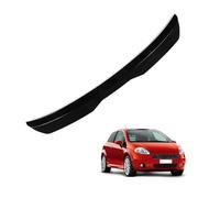 Rear Tail Wing Spoiler for Fiat Grande Punto 2007 2008 2009 2010, Car Rear Spoiler, Rear Trunk Roof Lip Spoiler, Exterior Modified Styling Accessories,A BLACK