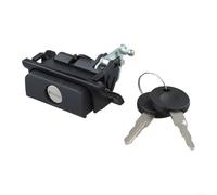 Rear Tailgate Trunk Boot Handle Lock Kit With Keys Compatible With For Golf Mk3 Iii 1991-1997 And For Polo Classic 1994-1997 Replace 1h6827571c Plastic Black