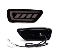 Rear Taillight Reflector Compatible With Jeep For Grand For Cherokee 2012-2021 For Compass 2011-2017 Rear Bumper Reflector Tail Brake Blink Turn Signal Lights(Smoked)