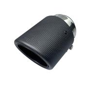Rear Tailpipe 1piece Inlet: 89mm Outlet:101mm Universal Exhaust Tips Matte/Glossy 3k Carbon Fiber Muffler Exhaust Pipe Mount Car Exhaust Tailpipe(In89 matte black2)