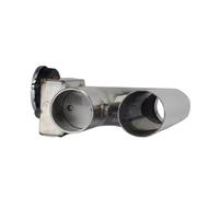 Rear Tailpipe 2 2.25 2.5 2.75 3 Inch SS304 Y Pipe Cutout 1 Drag 2 Electric Exhaust Cutout Down Pipe Exhaust Bypass Valve Car Exhaust Tailpipe(2.25inch(57mm))