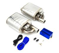 Rear Tailpipe 2/2.36/2.5/2.75/3 Inch Car Vacuum Exhaust Sounds Valve Muffler With Double Remote Controller Air Pump Car Exhaust Tailpipe(60mm)
