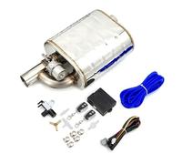 Rear Tailpipe 2"/2.5"/2.75"/3'' Inch Exhaust Muffler With Dump Vacuum Valve Stainless Steel Exhaust Cutout Remote Control Set Car Exhaust Tailpipe(63MM R with control)