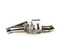 Rear Tailpipe 2.5" 3 Inch 2x Exhaust Cut Out Manual Switch Stainless Control Steel Y Headers Pair Electric Exhaust Cutout Pipe Kit Car Exhaust Tailpipe(3.0inch(76mm))