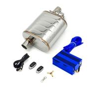 Rear Tailpipe 51 60 63 70 76 Mm Exhaust Muffler With Dump Valve Stainless Steel Electric Exhaust Cutout Remote Control Set Car Exhaust Tailpipe(76mm RIGHT with pump)