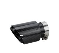 Rear Tailpipe Carbon Exhaust Tips Multi-color Muffler Tail Pipe For Decorate Universal Muffler Pipes Car Exhaust Tailpipe(Black 63-89)