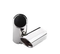 Rear Tailpipe For A3 A1 A4 B8 2009 2010 2011 2012 2013 2014 2015 2016 1/2pieces Auto Car Exhaust Tip Muffler Pipe Cover Car Exhaust Tailpipe(76mm-sliver)