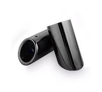 Rear Tailpipe For A4 B8 For Saloon 1.8/2.0TFSI Tailpipe 89mm Stainless Steel Car Exhaust Muffler Pipe Tip Cover Car Exhaust Tailpipe(89mm Black)