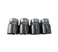 Rear Tailpipe For BMW F87 M2 F80 M3 F82 F83 M4 Fit Muffler Pipe Stainless Muffler Tail Tips Modify 4 Pieces Exhaust Tips Car Exhaust Tailpipe(Glossy black)