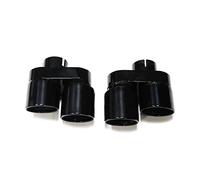 Rear Tailpipe For BMW G20 G21 330i 320d 330d 325i Muffler Tip Exhaust Nozzle Exhaust Pipe 2.5'' Inch Tailpipe Quad Exhaust Tip Car Exhaust Tailpipe(Black)