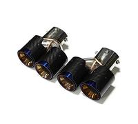 Rear Tailpipe For BMW G20 G21 M340i G22 M240i G42 M440i Exhaust Stainless Steel Muffler Tip Nozzle Quad Car Exhaust Tailpipe Car Exhaust Tailpipe(Carbon Fiber B)