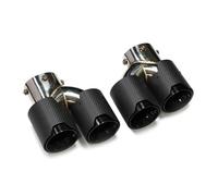 Rear Tailpipe For BMW G20 G21 M340i G42 440i G22 M240i Dual Four Out Exhaust Muffler Tip Exhaust System Nozzle Tailpipe Car Exhaust Tailpipe(Carbon Fiber E)