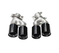 Rear Tailpipe For BMW G30 G31 525i 528i 530i Style Muffler Tip Nozzle Tailpipe Exhaust System Quad Car Exhaust Tip Car Exhaust Tailpipe(Black)