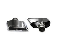 Rear Tailpipe For BMW G30 G31 525i 530i 540i 2018-2023 Exhaust System Stainless Steel Car Muffler Tip Tail Depipe Car Exhaust Tailpipe(Silver)