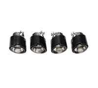 Rear Tailpipe For BMW M2 M3 M4 G80 G82 G83 G87 Black Stainless Steel Exhaust System Pipes Carbon Fiber Exhaut Tips Car Exhaust Tailpipe(Carbon Fiber D)