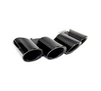 Rear Tailpipe For Macan 2.0t 2018-2024 Quad Muffler Tip Exhaust System Nozzle Tailpipe 1 Pair/Lot Car Exhaust Tip Car Exhaust Tailpipe(Black)