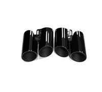 Rear Tailpipe For Panamera 971 2018-2024 Exhaust Nozzle Conversion Upgrade Dual Outlet Quad Tailpipe Nozzle Muffler Car Exhaust Tailpipe(Black B)