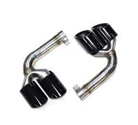 Rear Tailpipe For VW For Touareg 2019-2024 Tailpipe Exhaust Upgrade Sport Four Outlet Stainless Steel Tailpipe Muffler System Car Exhaust Tailpipe(Gasoline 3.0T)