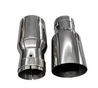 Rear Tailpipe Stainless Steel Vehicle Refitting Universal Exhaust Car Muffler Tail Throat Modification Tip Pipe Car Exhaust Tailpipe(In60-101)