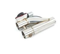 Rear Tailpipe Stainless Steel Y Pipe Electric Exhaust E-Cutout ON/OFF Valve With Switch Or Remote Controller Cut Out Down Pipe Kit Car Exhaust Tailpipe(2.25inch TYPE3)