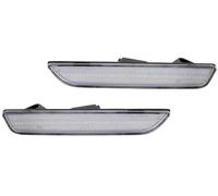 Rear Third Brake Light Car Front Rear Bumper Side Marker Light For Ford For Mustang For Base GT For Shelby GT500(Rear Clear Red)