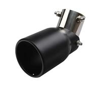 Rear Tip Tail Throat Adjustable Muffler Tip Stainless Steel Exhaust Nozzle Angle Tail Throat Car Accessory For 38mm-54mm Pipe(Black)