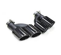 Rear Tip Tail Throat For A4 For A5 For A6 For A7 Upgrade S4 S5 S6 S7 Stainless Steel Black Muffler Exhaust System 1 Pair Four Outlet Tailpipes(Gloss Black)